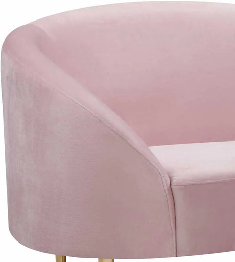 Meridian Furniture - Ritz Velvet Chair In Pink - 659Pink-C