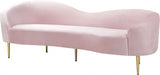 Meridian Furniture - Ritz Velvet Sofa In Pink - 659Pink-S