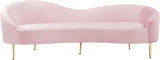 Meridian Furniture - Ritz Velvet Sofa In Pink - 659Pink-S