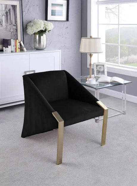 Meridian Furniture - Rivet Accent Chair In Black - 593Black