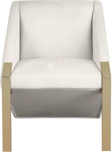 Meridian Furniture - Rivet Accent Chair In Cream - 593Cream