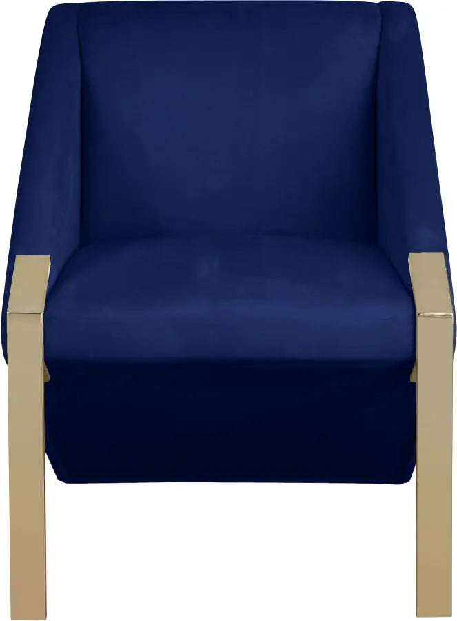 Meridian Furniture - Rivet Accent Chair In Navy - 593Navy