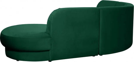 Meridian Furniture - Rosa Velvet 3 Piece Sectional In Green - 628Green-Sectional