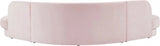 Meridian Furniture - Rosa Velvet 3 Piece Sectional In Pink - 628Pink-Sectional