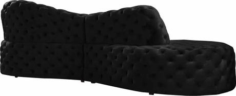 Meridian Furniture - Royal 2 Piece Sectional In Black - 654Black-Sectional