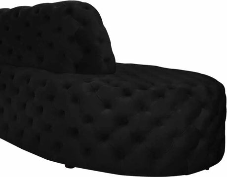 Meridian Furniture - Royal 2 Piece Sectional In Black - 654Black-Sectional