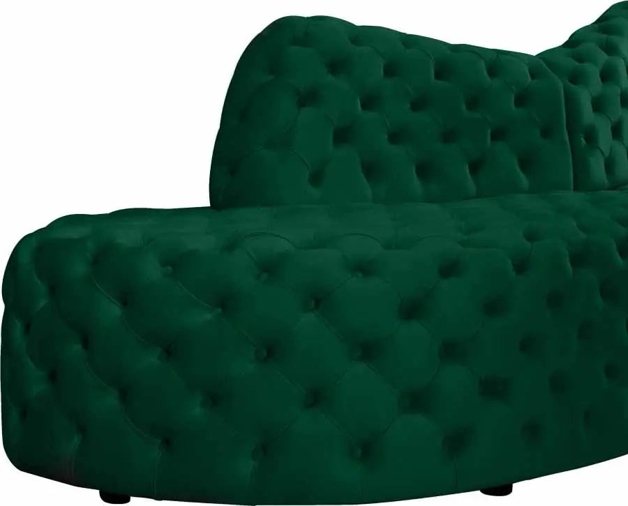 Meridian Furniture - Royal 2 Piece Sectional In Green - 654Green-Sectional