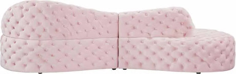 Meridian Furniture - Royal 2 Piece Sectional In Pink - 654Pink-Sectional