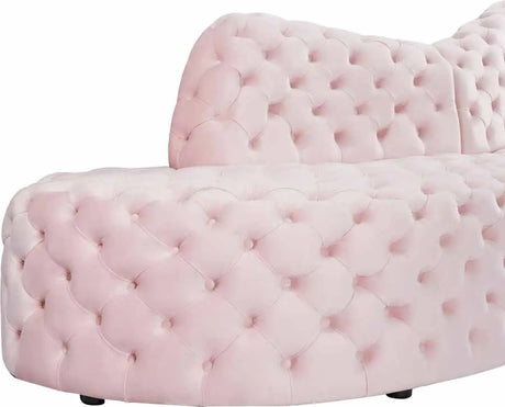 Meridian Furniture - Royal 2 Piece Sectional In Pink - 654Pink-Sectional