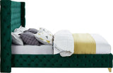 Meridian Furniture - Savan Velvet King Bed In Green - Savangreen-K