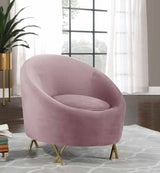 Meridian Furniture - Serpentine 3 Piece Living Room Set In Pink - 679Pink-S-3Set