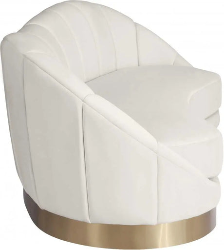 Meridian Furniture - Shelly 3 Piece Living Room Set In Cream - 623Cream-S-3Set