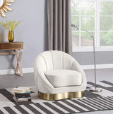 Meridian Furniture - Shelly 3 Piece Living Room Set In Cream - 623Cream-S-3Set