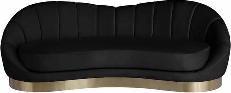 Meridian Furniture - Shelly Velvet Sofa In Black - 623Black-S