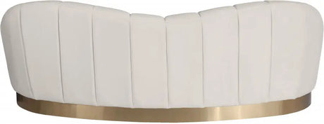 Meridian Furniture - Shelly Velvet Sofa In Cream - 623Cream-S