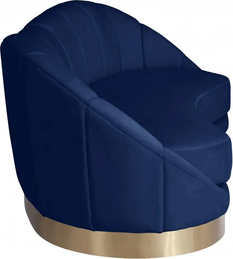 Meridian Furniture - Shelly Velvet Sofa In Navy - 623Navy-S