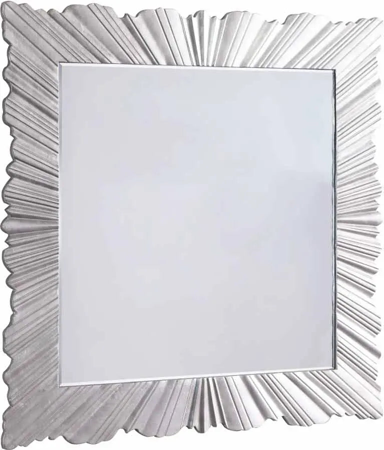 Meridian Furniture - Silverton Mirror In Silver Leaf - 448-M