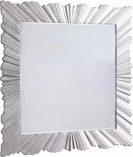 Meridian Furniture - Silverton Mirror In Silver Leaf - 448-M