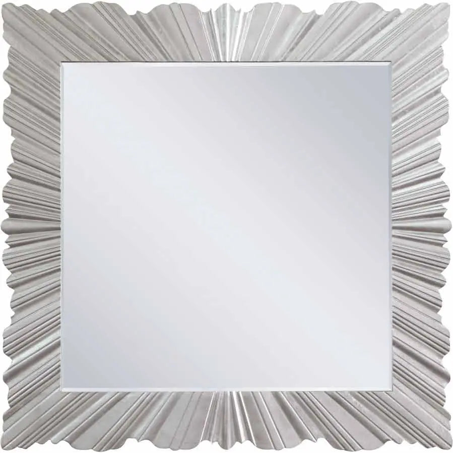 Meridian Furniture - Silverton Mirror In Silver Leaf - 448-M