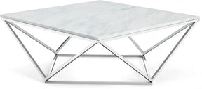Skyler Coffee Table In Chrome - 244-C | Meridian