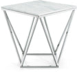 Skyler End Table In Chrome - 244-E | Meridian