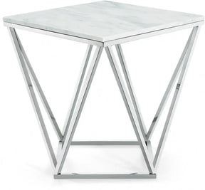 Skyler End Table In Chrome - 244-E | Meridian