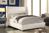 Meridian Furniture - Soho Bonded Leather King Bed In White - Sohowhite-K