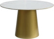 Sorrento Dining Table In Gold - 727-T | Meridian