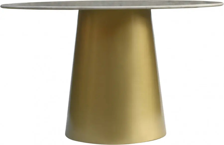 Meridian Furniture - Sorrento Dining Table In Gold - 727-T