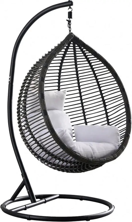 Meridian Furniture - Tarzan Outdoor Patio Swing Chair In Dark Grey - 332