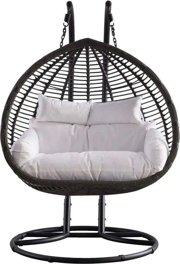 Meridian Furniture - Tarzan Outdoor Patio Swing Chair In Dark Grey - 334