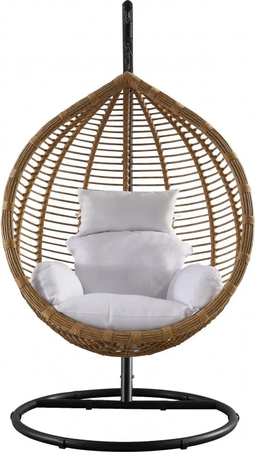 Meridian Furniture - Tarzan Outdoor Patio Swing Chair In Natural - 333