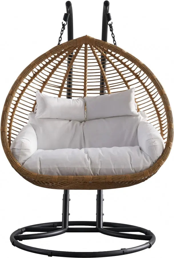 Meridian Furniture - Tarzan Outdoor Patio Swing Chair In Natural - 335