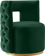 Meridian Furniture - Theo Velvet Accent Chair In Green - 594Green