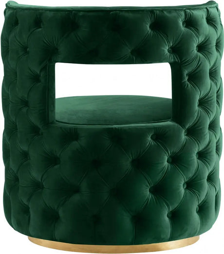 Meridian Furniture - Theo Velvet Accent Chair In Green - 594Green