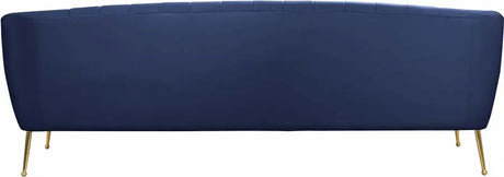 Meridian Furniture - Tori 3 Piece Living Room Set In Navy - 657Navy-S-3Set