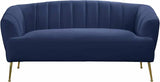 Meridian Furniture - Tori 3 Piece Living Room Set In Navy - 657Navy-S-3Set