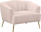 Meridian Furniture - Tori 3 Piece Living Room Set In Pink - 657Pink-S-3Set