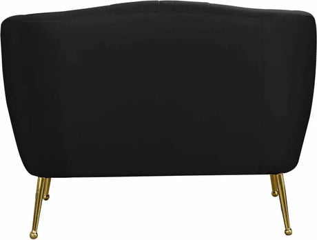 Meridian Furniture - Tori Velvet Chair In Black - 657Black-C