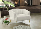 Meridian Furniture - Tori Velvet Chair In Cream - 657Cream-C