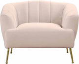 Meridian Furniture - Tori Velvet Chair In Pink - 657Pink-C