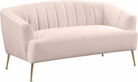 Meridian Furniture - Tori Velvet Loveseat In Pink - 657Pink-L