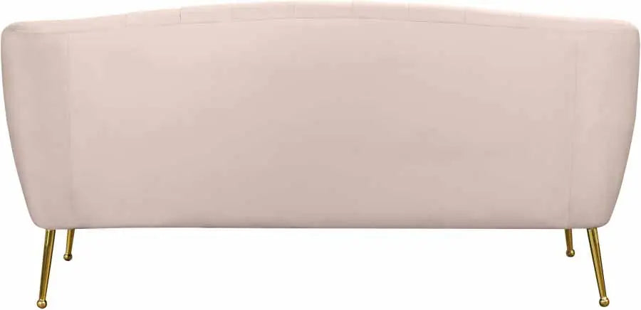 Meridian Furniture - Tori Velvet Loveseat In Pink - 657Pink-L