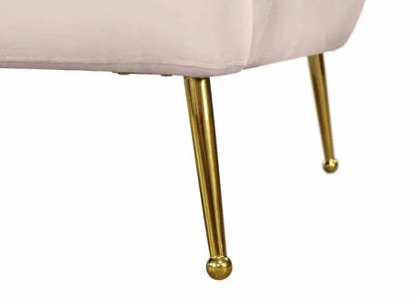 Meridian Furniture - Tori Velvet Loveseat In Pink - 657Pink-L