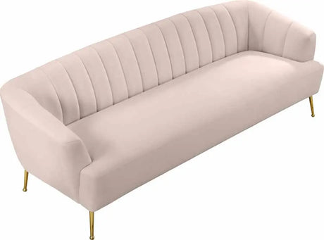 Meridian Furniture - Tori Velvet Sofa In Pink - 657Pink-S