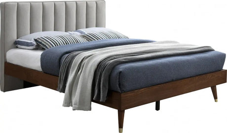 Meridian Furniture - Vance Polyester Linen King Bed In Beige - Vancebeige-K