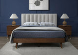 Meridian Furniture - Vance Polyester Linen King Bed In Beige - Vancebeige-K