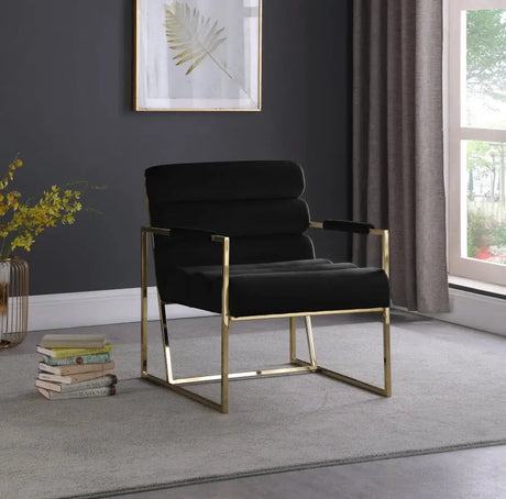 Meridian Furniture - Wayne Velvet Accent Chair In Black - 526Black