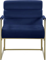 Meridian Furniture - Wayne Velvet Accent Chair In Navy - 526Navy