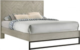 Meridian Furniture - Weston Wood King Bed In Grey Stone - Weston-K